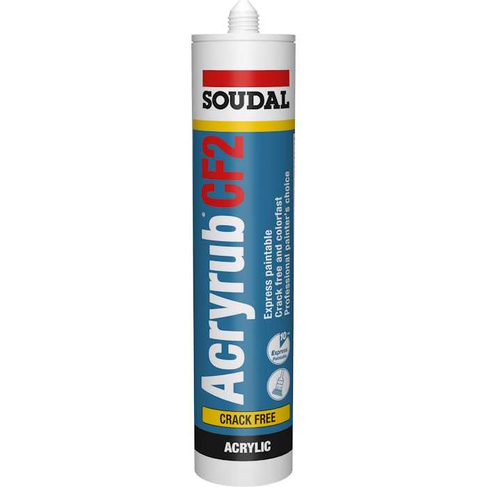 Acryrub CF2 blanc - anti-fissure et vite recouvrable 10min - 310 ml Acryrub CF2 blanc - anti-fissure et vite recouvrable 10min - 310 ml