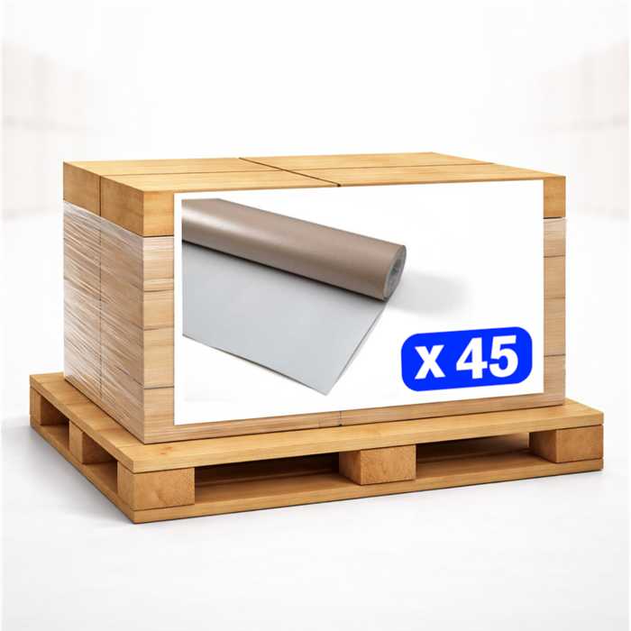 Carton de protection revêtu de 2 côtés - marron/blanc - léger - 50m2 Carton de protection revêtu de 2 côtés - marron/blanc - léger - 50m2