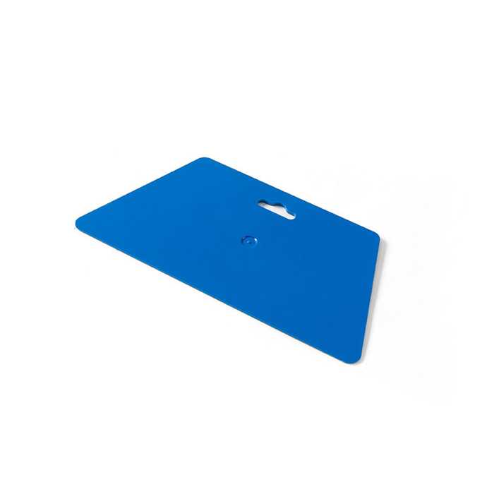 Gladstrijkspatel trapeziumvorm in PE - blauw - 12 cm x 24 cm Gladstrijkspatel trapeziumvorm in PE - blauw - 12 cm x 24 cm