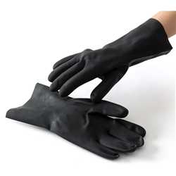 Handschoen neopreen zwart ''Rubby''