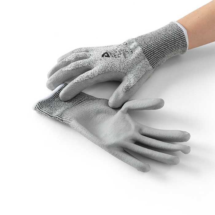 Handschoen PRO-CUT PU grijs - HPPE drager met PU coating Handschoen PRO-CUT PU grijs - HPPE drager met PU coating