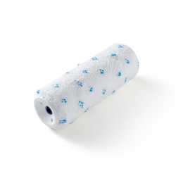 Manchon microfibre points bleus - fibre 8mm - clips 8mm