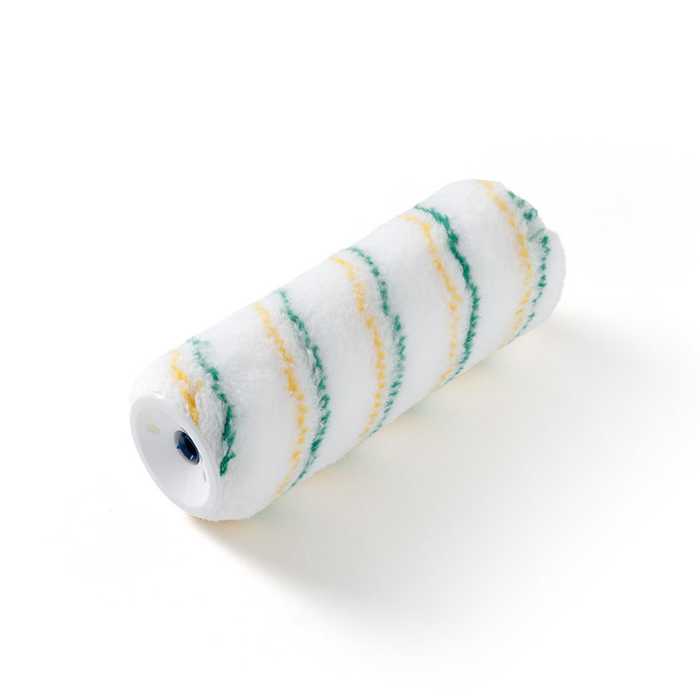 Manchon polyamide rayure jaune/verte - fibre 13mm - clips 8mm Manchon polyamide rayure jaune/verte - fibre 13mm - clips 8mm