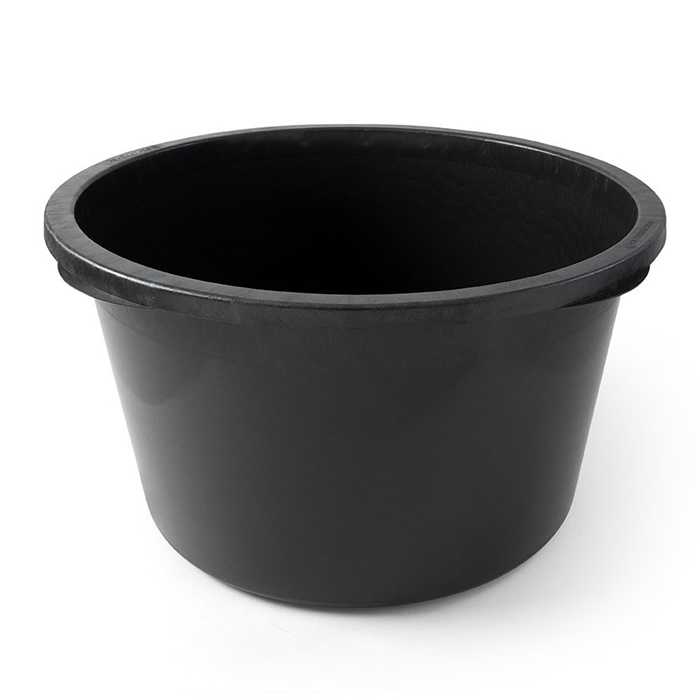 Ronde mortelkuip 60L - PE zwart Ronde mortelkuip 60L - PE zwart