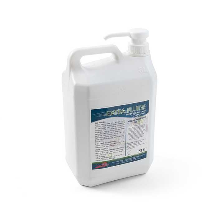 Savon abrasif doux sans solvant - extra fluide - 5L Savon abrasif doux sans solvant - extra fluide - 5L