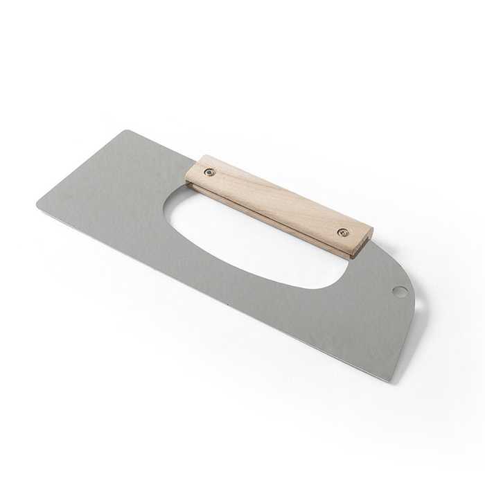 Spatule à maroufler lame inox rigide - poignée bois 2 rivets Spatule à maroufler lame inox rigide - poignée bois 2 rivets