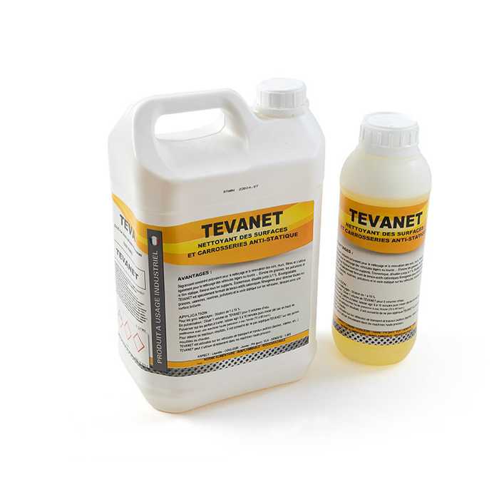 TEVANET - nettoyant des surfaces et carrosseries anti-statique TEVANET - nettoyant des surfaces et carrosseries anti-statique