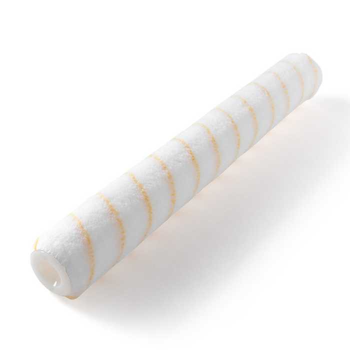 Vervangrol ANTISPAT 50cm - polyamide gele streep - vezel 13mm - beugel marine Vervangrol ANTISPAT 50cm - polyamide gele streep - vezel 13mm - beugel marine