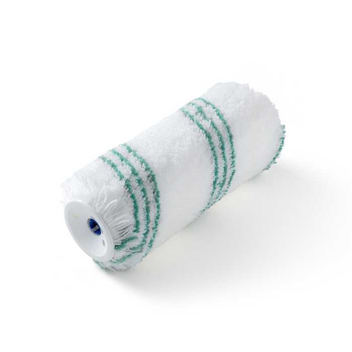 Vervangrol gevel EURONYL drie groene strepen - vezel 20mm - clips 8mm Vervangrol gevel EURONYL drie groene strepen - vezel 20mm - clips 8mm
